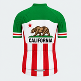 Men's Personalized Short Sleeve Cycling Jersey – California Grizzly Bear - Back