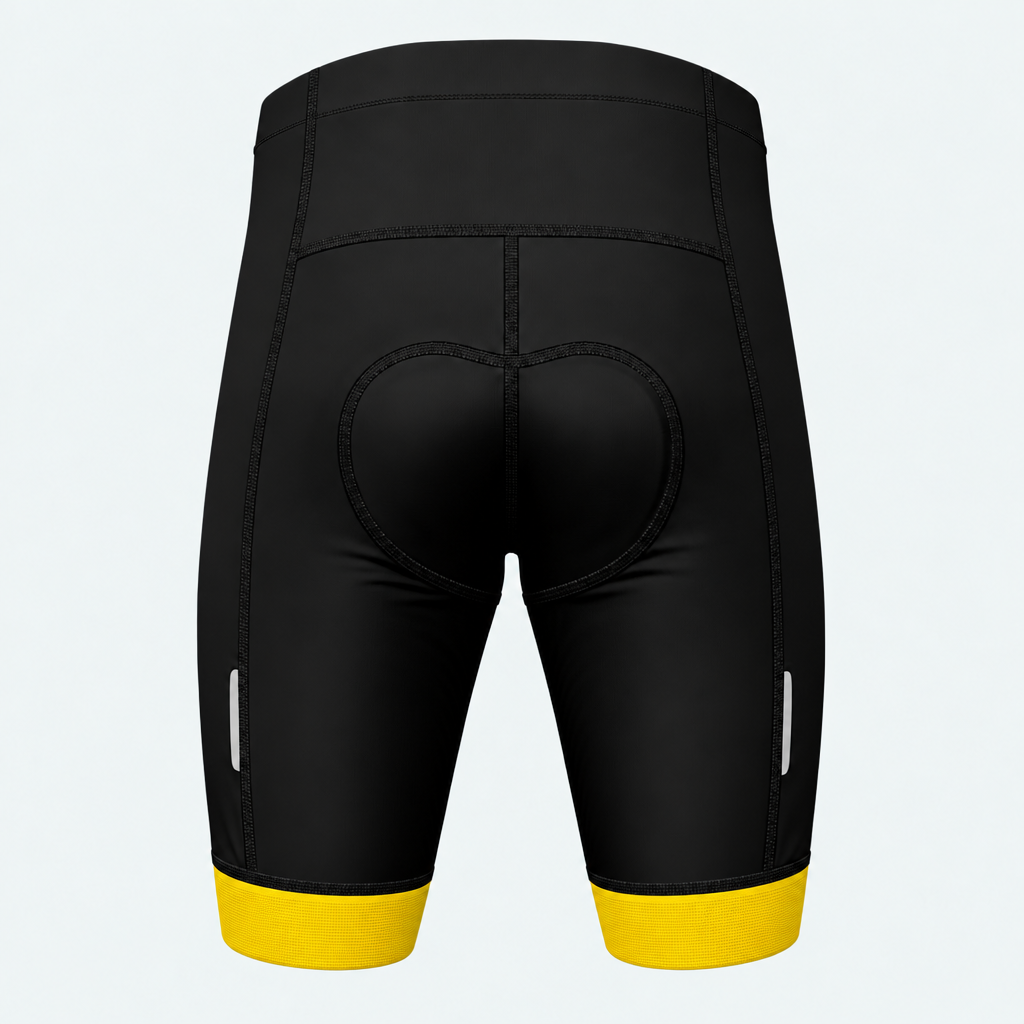 Men's Spain Brush Flag Cycling Shorts - Back