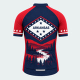 Men's Personalized Short Sleeve Cycling Jersey – Arkansas River Ridge - Back
