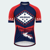Men's Personalized Short Sleeve Cycling Jersey – Arkansas River Ridge - Front