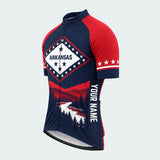 Men's Personalized Short Sleeve Cycling Jersey – Arkansas River Ridge - Front 45°