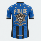 Men's Personalized Short Sleeve Cycling Jersey – Vintage Police Officer - Back