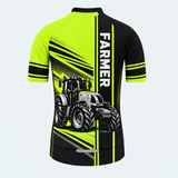 Men's Personalized Short Sleeve Cycling Jersey – Proud Farmer - Back