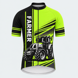 Men's Personalized Short Sleeve Cycling Jersey – Proud Farmer - Front