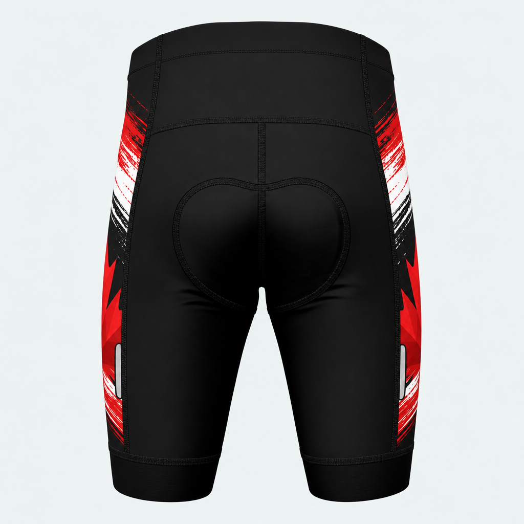 Men's Canada Maple Leaf Cycling Shorts - Back