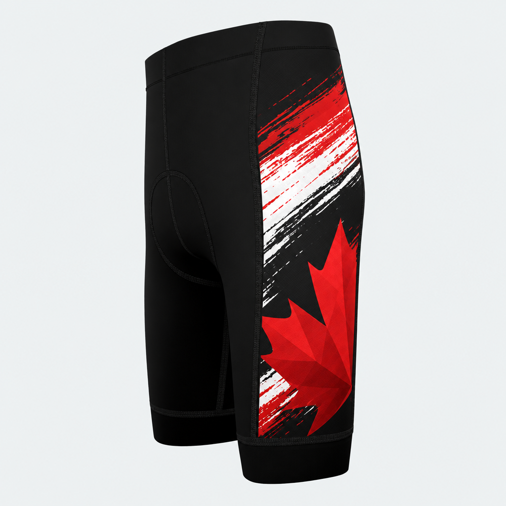 Men's Canada Maple Leaf Cycling Shorts - Side