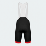 Men's Wildland Firefighter Chainsaw Flag Cycling Bib Shorts - Back