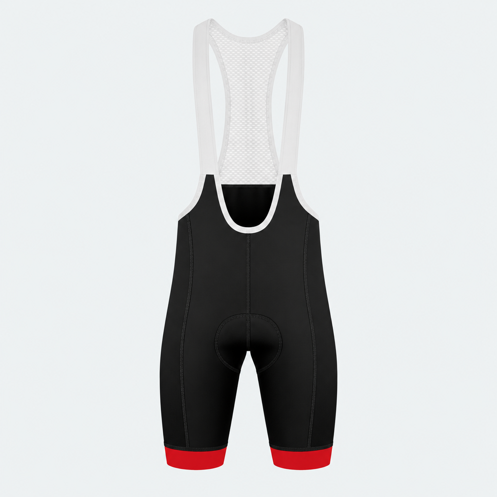 Men's Wildland Firefighter Chainsaw Flag Cycling Bib Shorts - Front