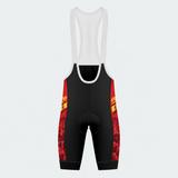 Men's Spain Bold Brush Cycling Bib Shorts - Front