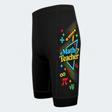 Men's Math Teacher Triangles Cycling Shorts - Side