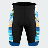 Men's Florida Beachfront Flamingos Cycling Shorts - Front