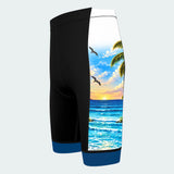 Men's Florida Beachfront Flamingos Cycling Shorts - Side