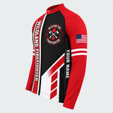 Men's Wildland Firefighter Timber Ridge Long-sleeve Cycling Jersey - Side