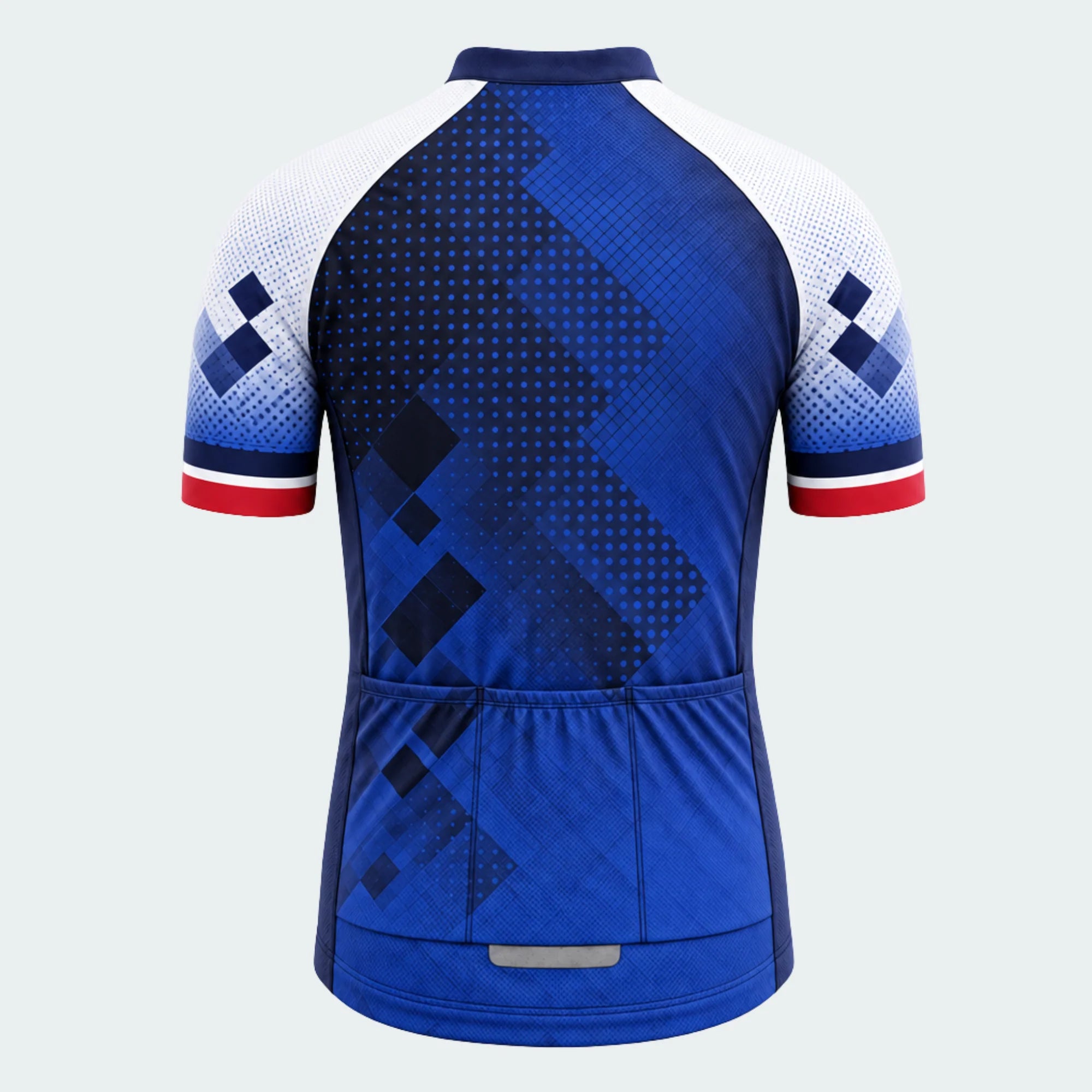 Men's Personalized Short Sleeve Cycling Jersey – Texas Flag Circuit - Back