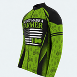 Men's Personalized Long Sleeve Cycling Jersey – So God Made a Farmer - Side