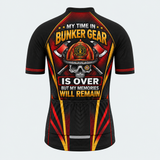 Men's Personalized Short Sleeve Cycling Jersey – US Firefighter My Memories Will Remain - Back