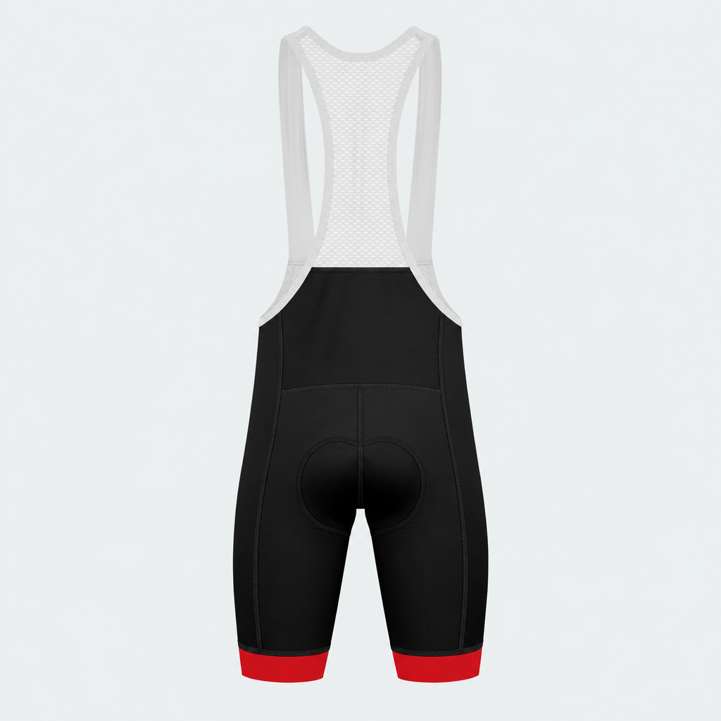 Men's Wildland Firefighter Blaze Cycling Bib Shorts - Back
