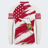 Men's Personalized Long Sleeve Cycling Jersey – Florida State Seal - Back