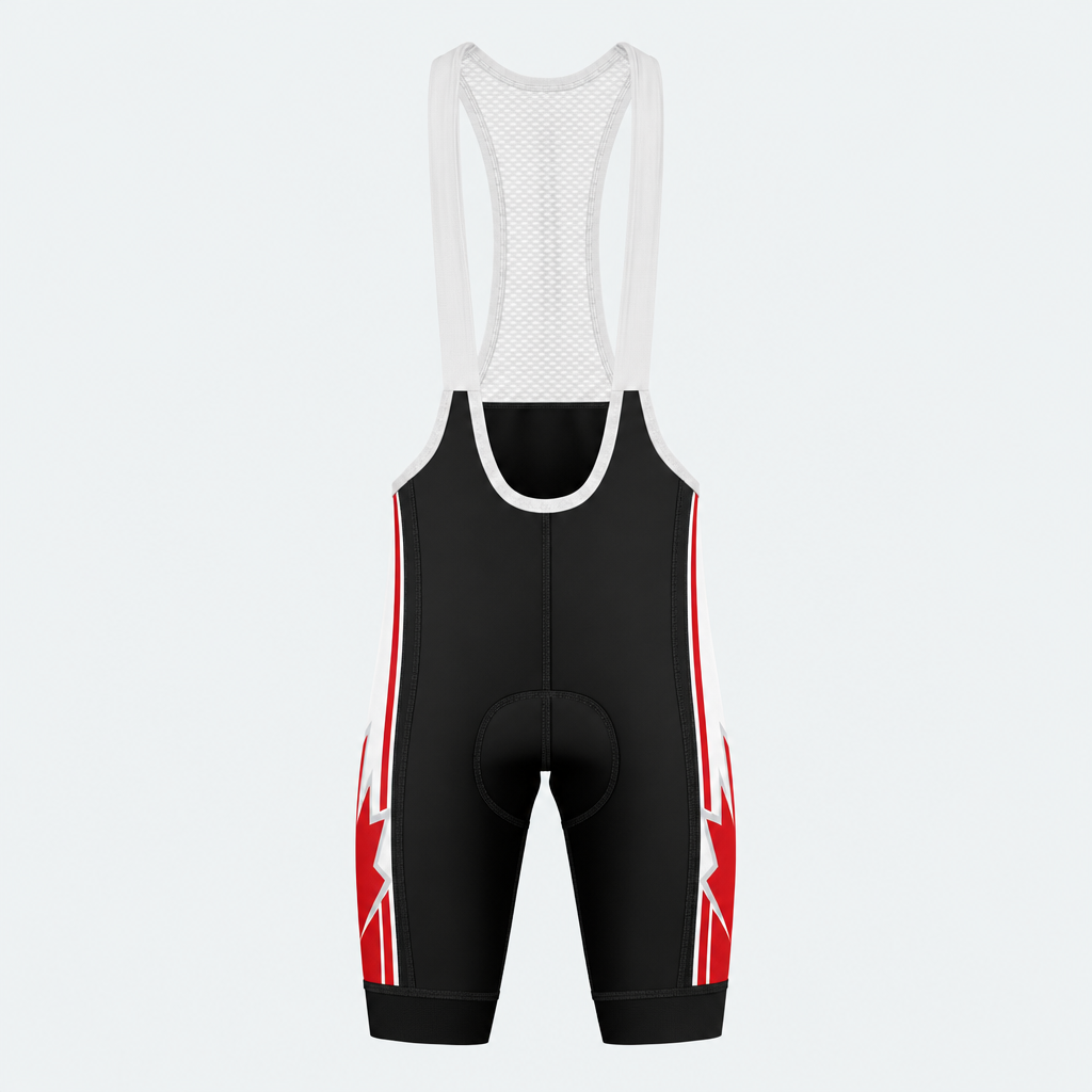 Men's Canada Red Maple Cycling Bib Shorts - Front