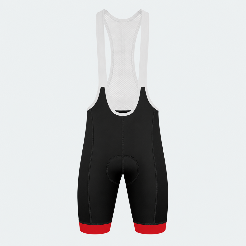 Men's Wildland Firefighter Flame Shield Cycling Bib Shorts - Front
