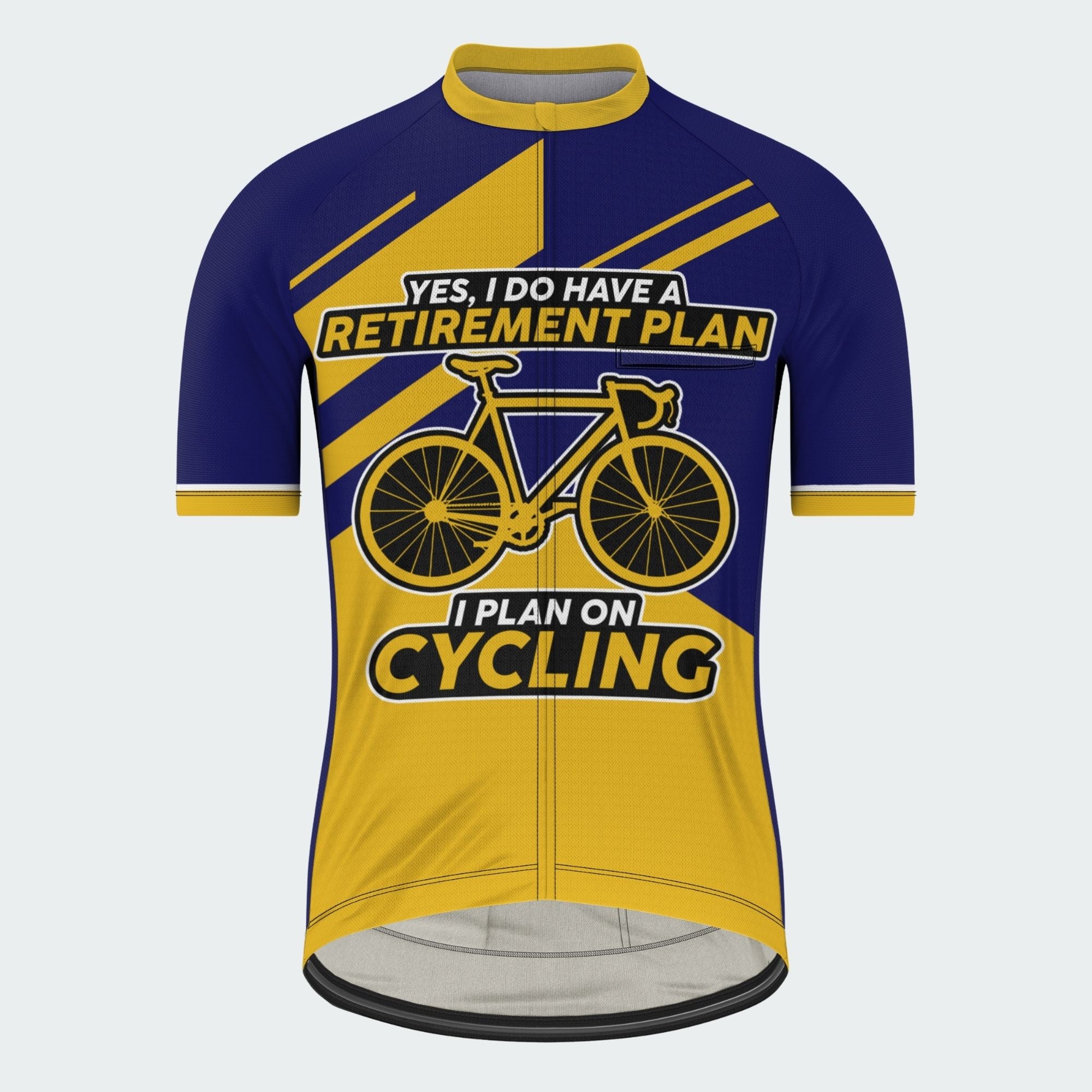 Men's Old Man Retirement Plan Regular Fit Cycling Kit