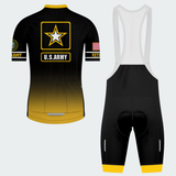 Men’s Personalized U.S. Army Veteran Black & Gold Star Cycling Jersey & Kit
