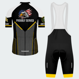 Men’s Personalized U.S. Army Veteran Proudly Served Eagle Cycling Jersey & Kit