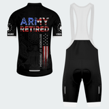 Men’s Personalized U.S. Army Retired Defender of Freedom Cycling Jersey & Kit