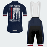 Men’s Personalized In God We Trust American Flag Cycling Jersey & Kit