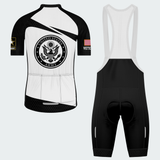 Men’s Personalized U.S. Army Veteran Black & White Cycling Jersey & Kit
