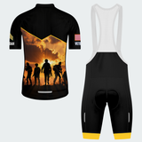 Men’s Personalized U.S. Army Veteran Sunset Soldier Silhouette Cycling Jersey & Kit
