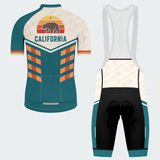 Men’s Personalized California Retro Sunset Cycling Jersey & Kit