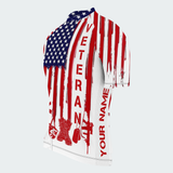 Men’s Proud Veteran American Flag Cycling Jersey & Kit