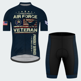 Men’s Air Force Veteran Proudly Served Cycling Jersey & Kit