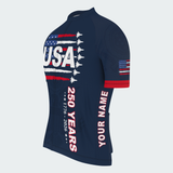 Men’s USA 250 Years Freedom Fighter Jets Cycling Jersey