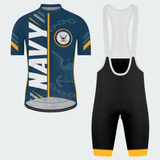 Men Personalized U.S. Navy Emblem Pride Cycling Jersey & Kit — short sleeve bib shorts kit — featured image