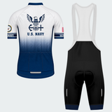 Men Personalized U.S. Navy Veteran Proudly Served Emblem Cycling Jersey & Kit — short sleeve bib shorts kit — image 02