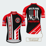 Men's Personalized Wildland Firefighter Chainsaw Cycling Jersey & Kit