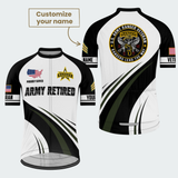 Men’s Personalized U.S. Army Retired Ranger Veteran Cycling Jersey