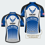 Men’s Personalized U.S. Air Force USAF Emblem Cycling Jersey & Kit