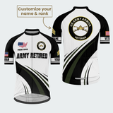Men’s Personalized U.S. Army Retired Armor Veteran Cycling Jersey