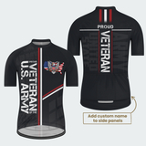 Men Personalized Proud Veteran of the U.S. Army Cycling Jersey & Kit