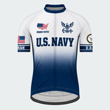 Men Personalized U.S. Navy Veteran Proudly Served Emblem Cycling Jersey & Kit — short sleeve jersey — image 02