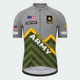 Men Personalized U.S. Army Mountain Chevron Cycling Jersey & Kit — short sleeve jersey — image 02