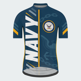 Men Personalized U.S. Navy Emblem Pride Cycling Jersey & Kit — short sleeve jersey — image 02
