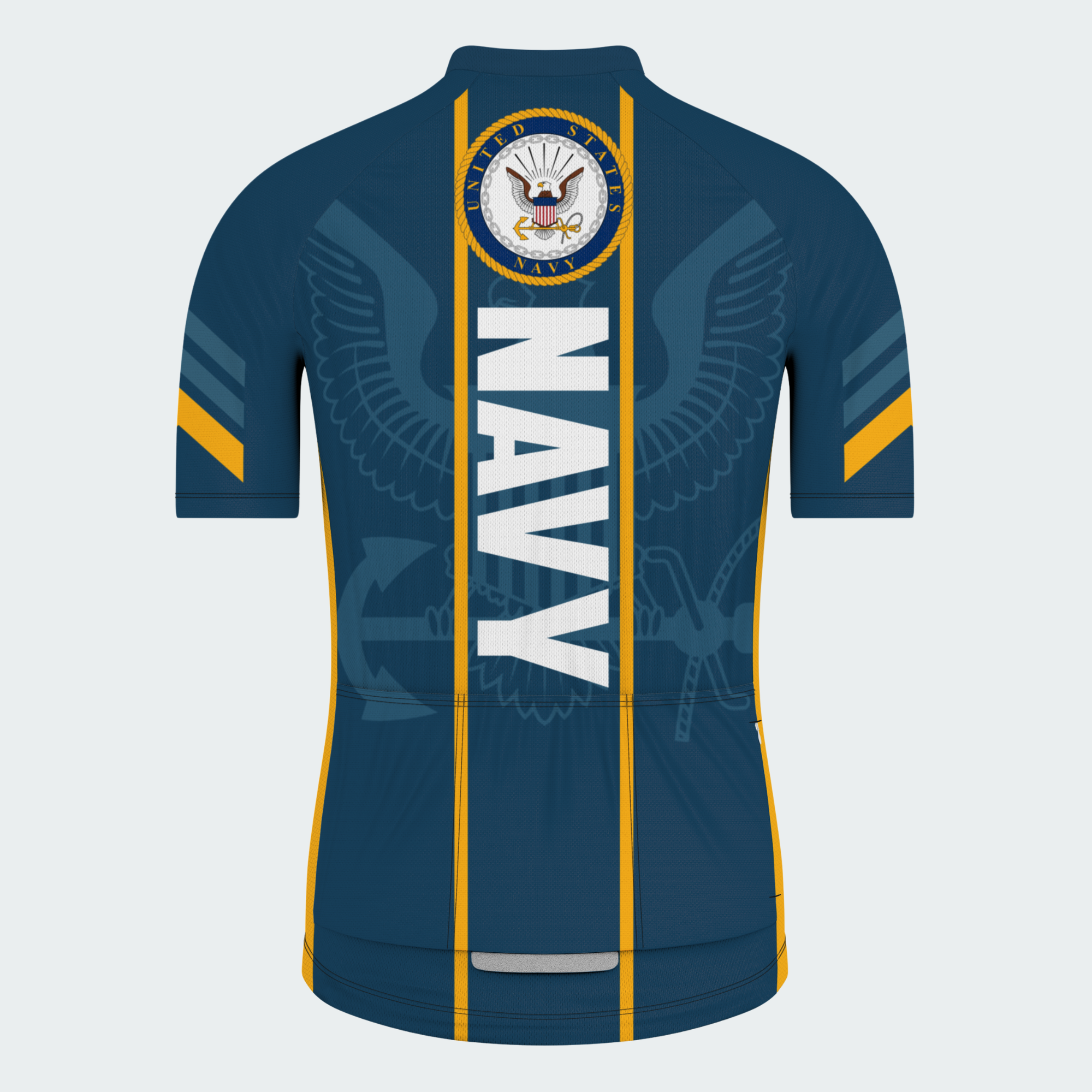 Men Personalized U.S. Navy Emblem Pride Cycling Jersey & Kit — short sleeve jersey — image 03