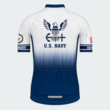 Men Personalized U.S. Navy Veteran Proudly Served Emblem Cycling Jersey & Kit — short sleeve jersey — image 03