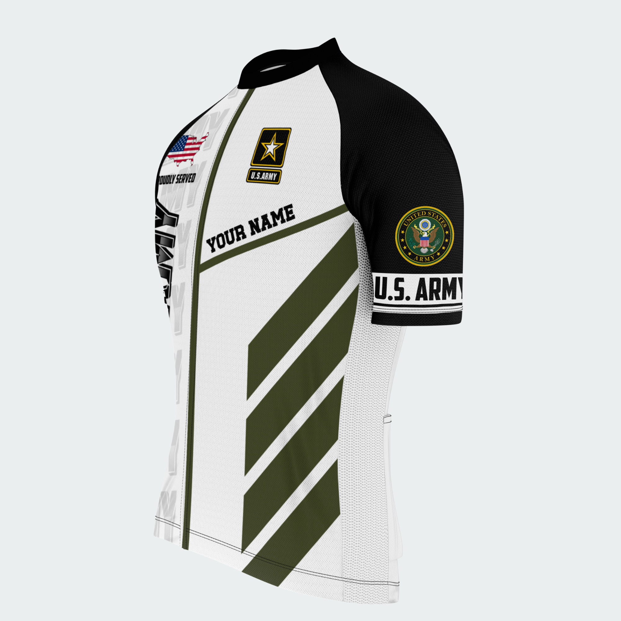 Men Personalized U.S. Army Proud Rider Cycling Jersey & Kit — short sleeve jersey — image 04