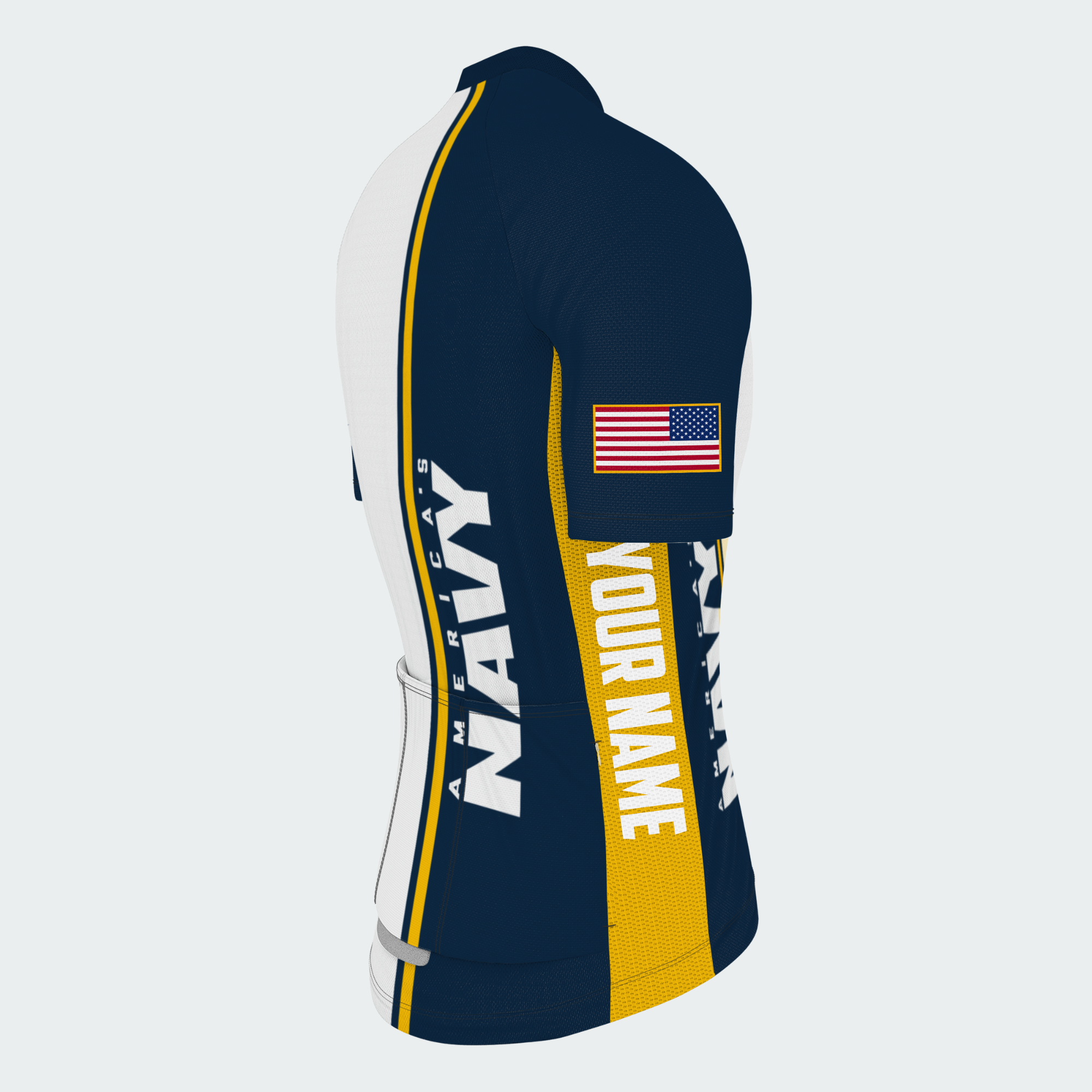 Men Personalized U.S. Navy Eagle Cycling Jersey & Kit — short sleeve jersey — image 05