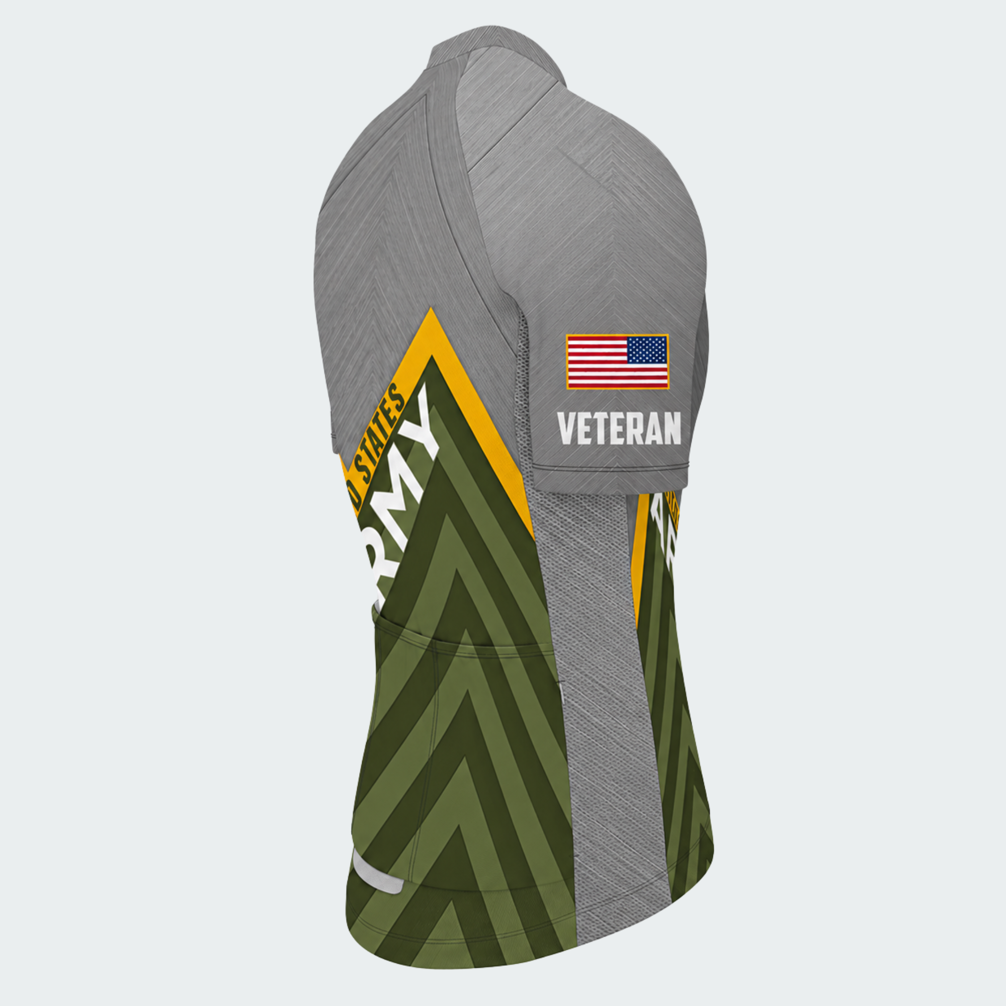 Men Personalized U.S. Army Mountain Chevron Cycling Jersey & Kit — short sleeve jersey — image 05